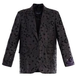 BCBG Faux Leather Boyfriend Blazer - New with Tags